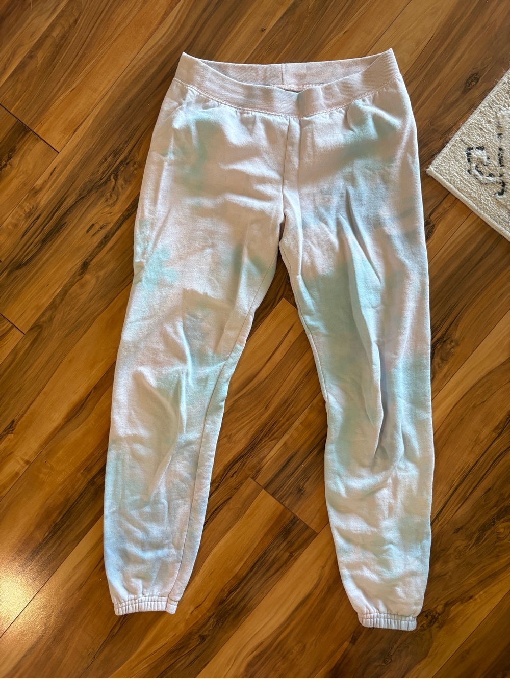 Cotton Candy Light Blue/Pink Tie-Dye Jogger Sweatpants